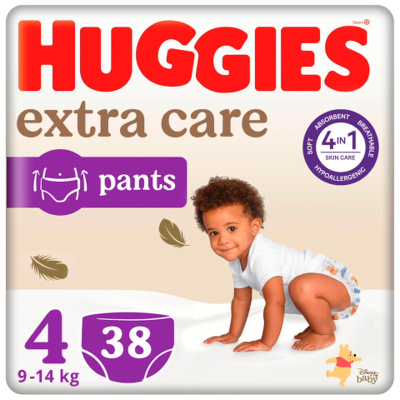 Püksmähkmed Huggies Extra Care 4 9-14kg 38tk