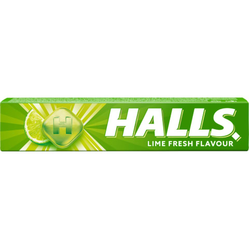 Pastillid laimimaitselised Halls 33,5g