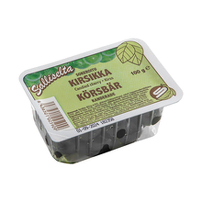 Salliselta kirsid, rohelised, suhkrustatud 100 g