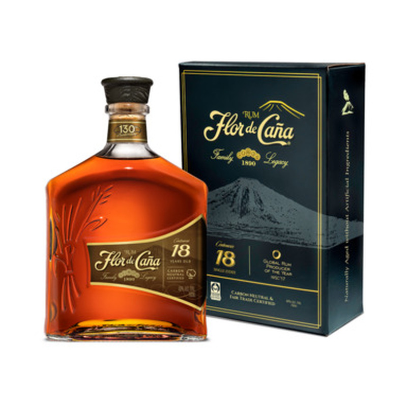 FLOR DE CANA 18YO Rum 40% 70cl (karbis)