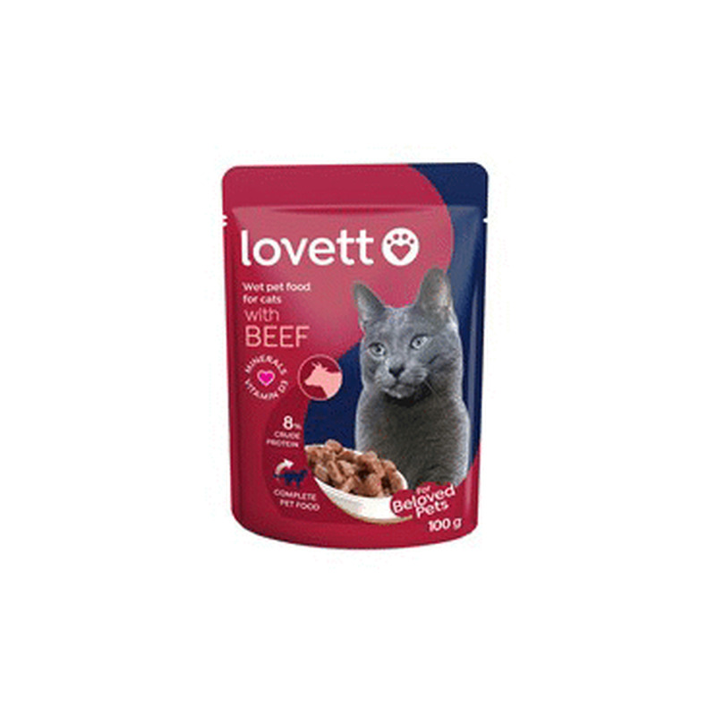 Kons.kassisööt LOVETT veiseliha 100g