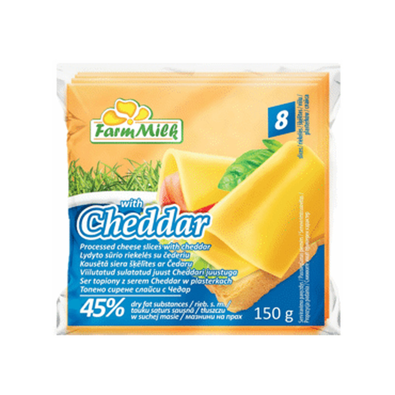 Sulat.juust FARM MILK cheddar viil.,150g