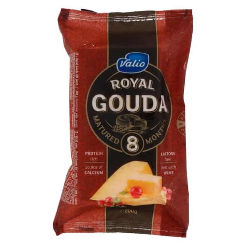 Juust Royal Gouda Black, VALIO, 200 g