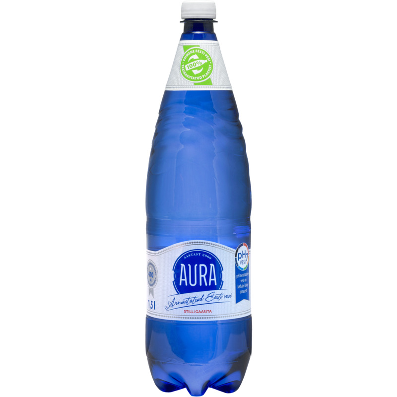 Gaseerimata vesi Spring, AURA, 1,5 L