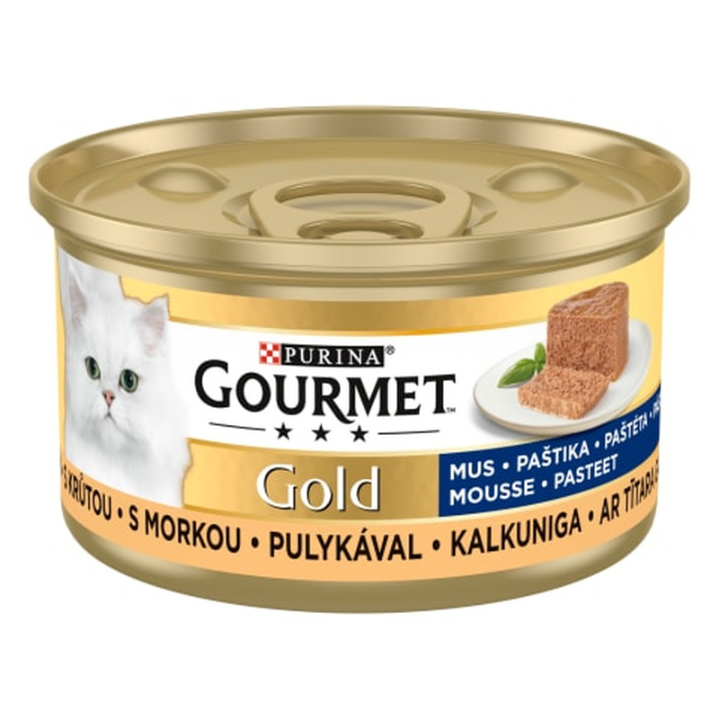 Kiisueine Gourmet Gold kalkunipasteet, PURINA, 85 g