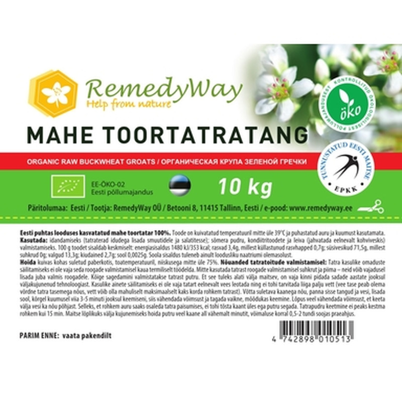 REMEDYWAY Mahe toortatratang 10kg