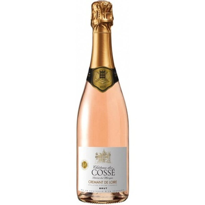 CHATEAU Des Cosse Cremant de Loire Brut 12,5% 75cl (roosa)