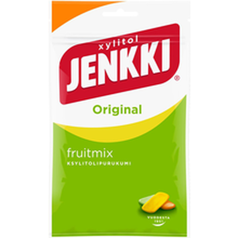 Jenkki Original Fruit Mix ksülitoliga närimiskummid 100g