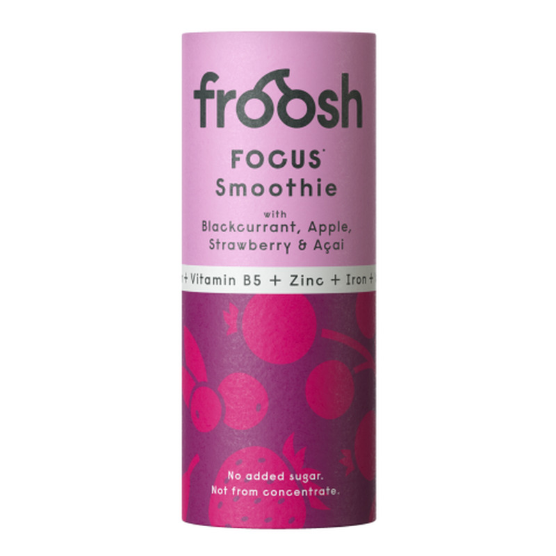 Smuuti Focus mustsõstra, maasika ja acai, FROOSH, 250 ml