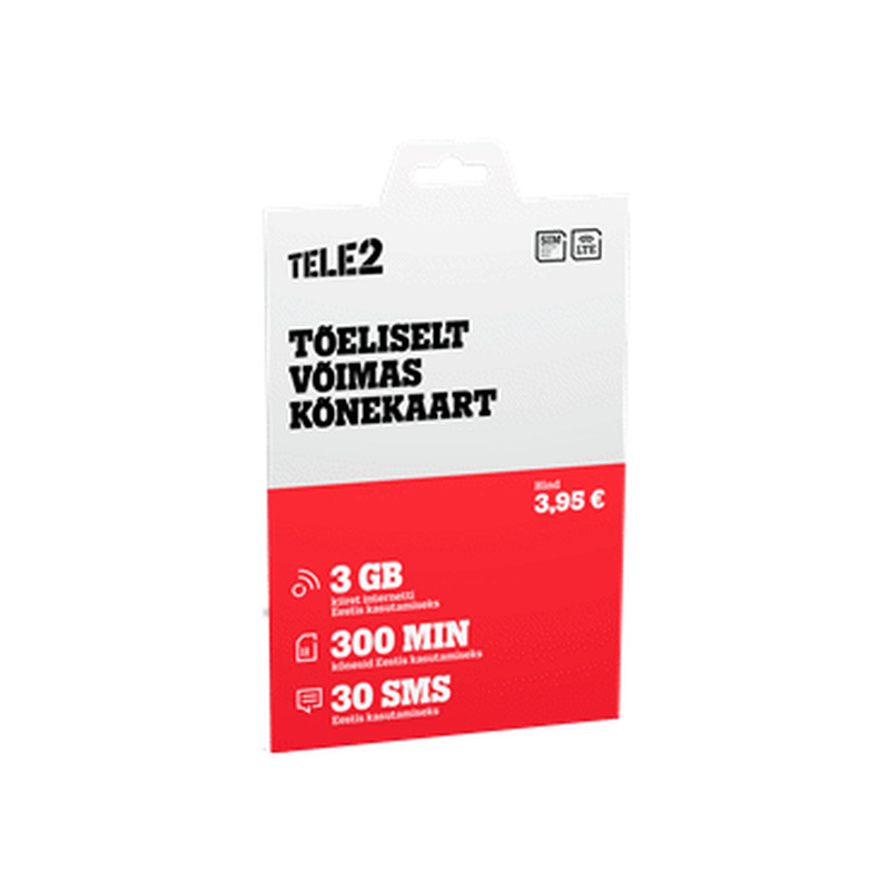 Kõnekaart TELE2 3.95€