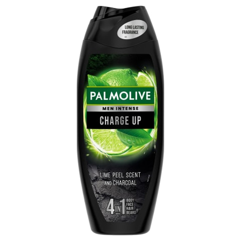 Dušigeel Palmolive for men intense charge up lime peel scent and charcoal 500ml