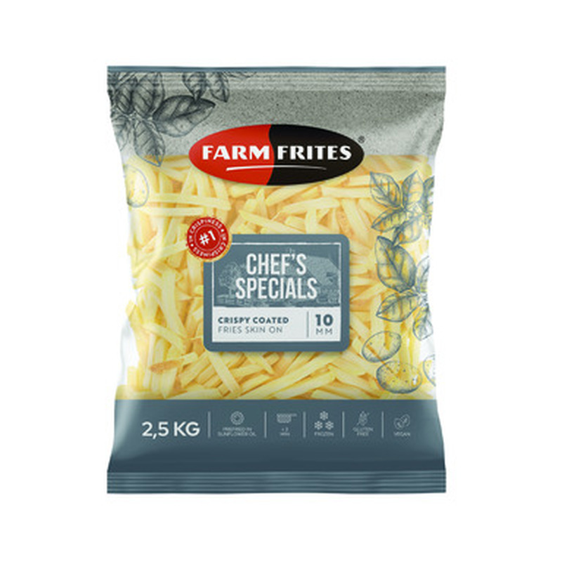 FARM FRITES Friikartulid krõbeda kattega koorega 10mm 2,5kg