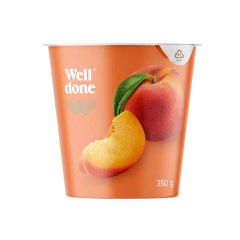 Jogurt WELL DONE virsik, 350g