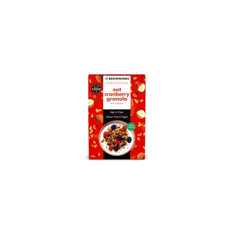 Müsli Granola jõhvikatega The Beginnings 200g