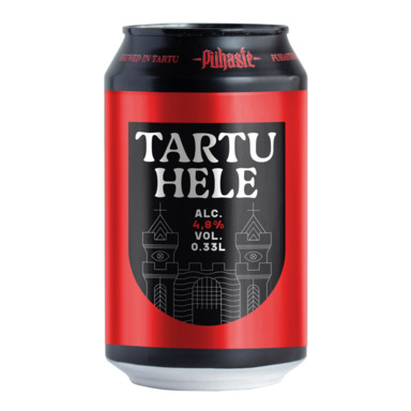 PÜHASTE õlu Tartu Hele 4,8% 33cl (purk)