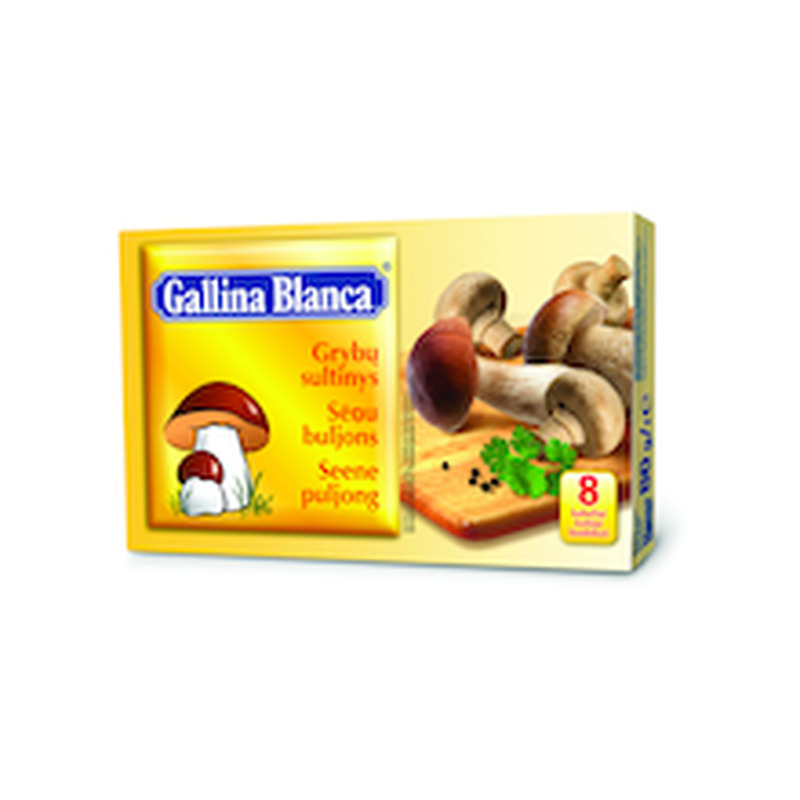 Puravikumaitseline seenepuljong, GALLINA BLANCA, 80 g