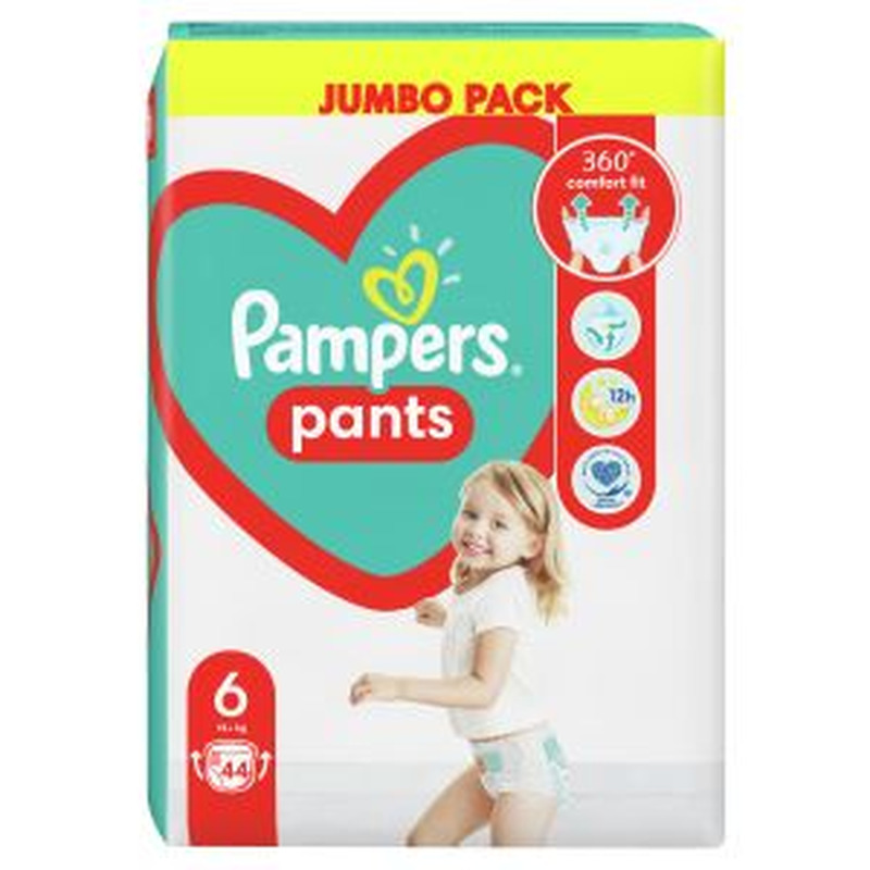 Püksmähkmed JP S6 44tk, PAMPERS, 44 tk