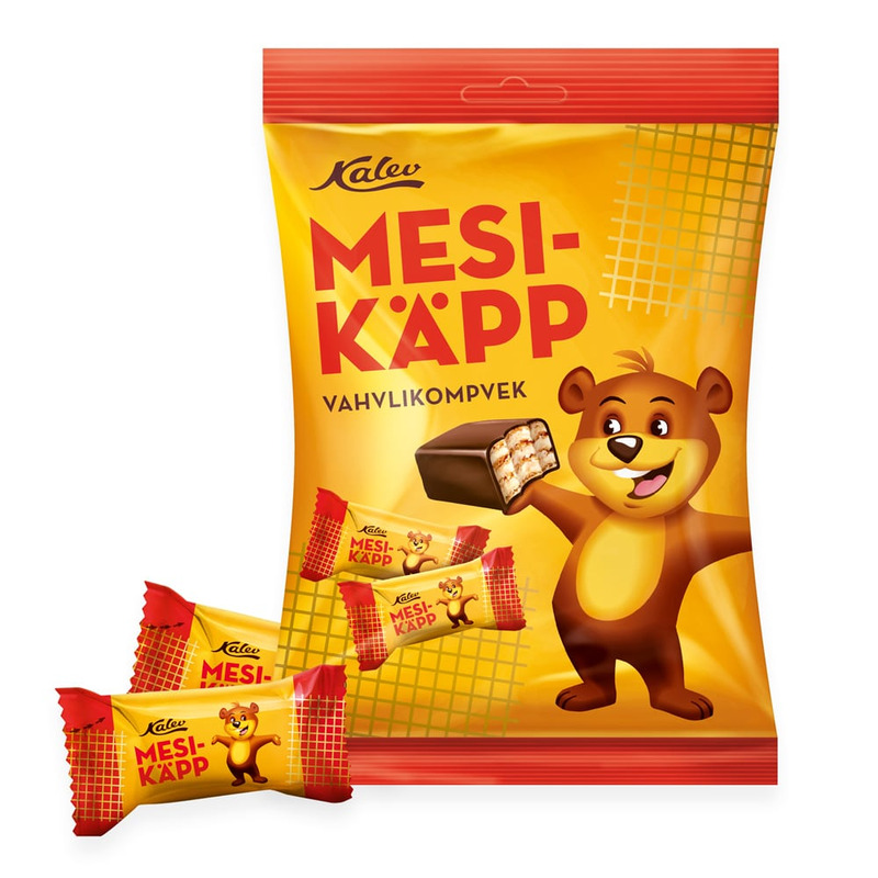 Vahvlikompvek Mesikäpp, KALEV, 150 g