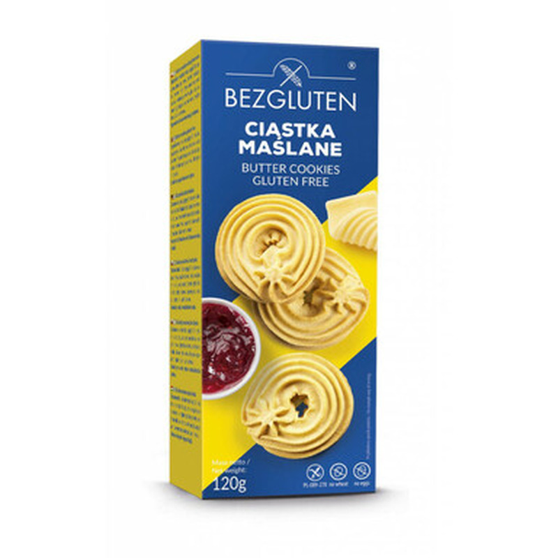 BEZGLUTEN Võiküpsised 120g (gluteenivaba)