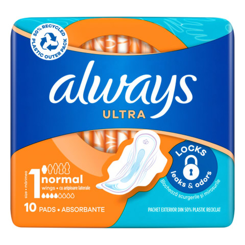 Hügieenisidemed Always Ultra Normal Plus 10tk