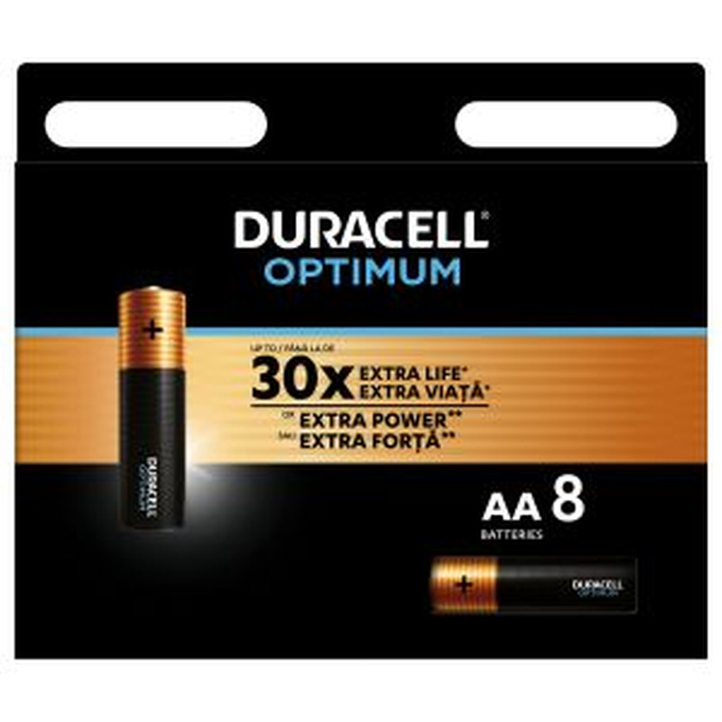 Duracell Optimum AA patarei 8tk