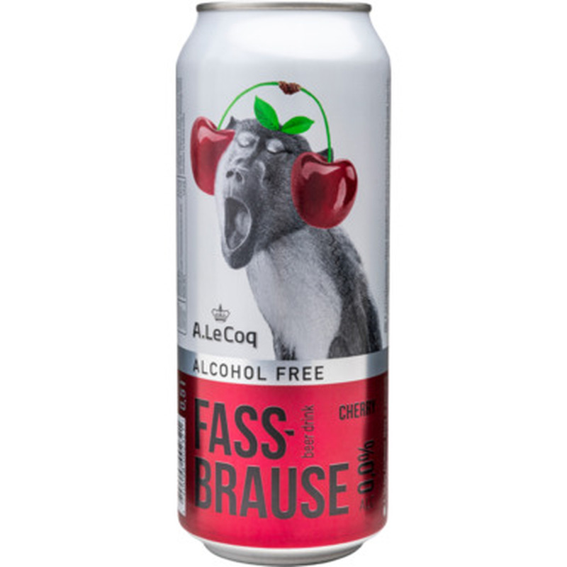 Alkoholivaba õlu Fassbrause Cherry, A. LE COQ, 500 ml