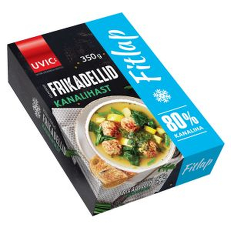 Külmutatud kanaliha frikadellid kaerakliidega, UVIC/FITLAP, 350 g