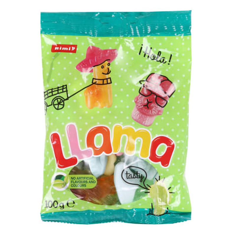 Kummikommid LLama mix Rimi 100g