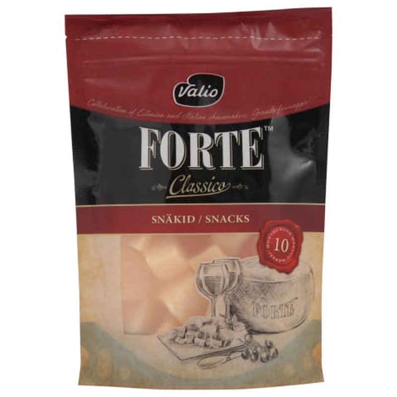 Juustusnäkid Forte Classico, VALIO, 100 g