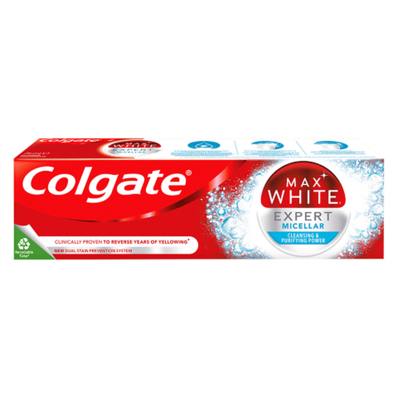 Hambapasta Max White Expert Micellar, COLGATE, 75 ml