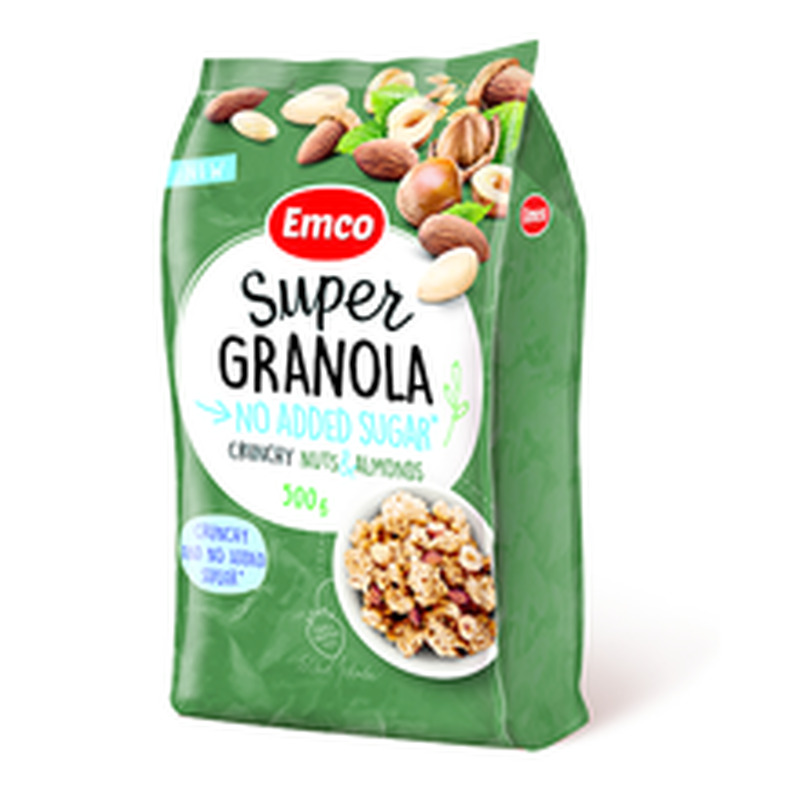 Super müsli pähklitega, ilma lisatud suhkruta 500g