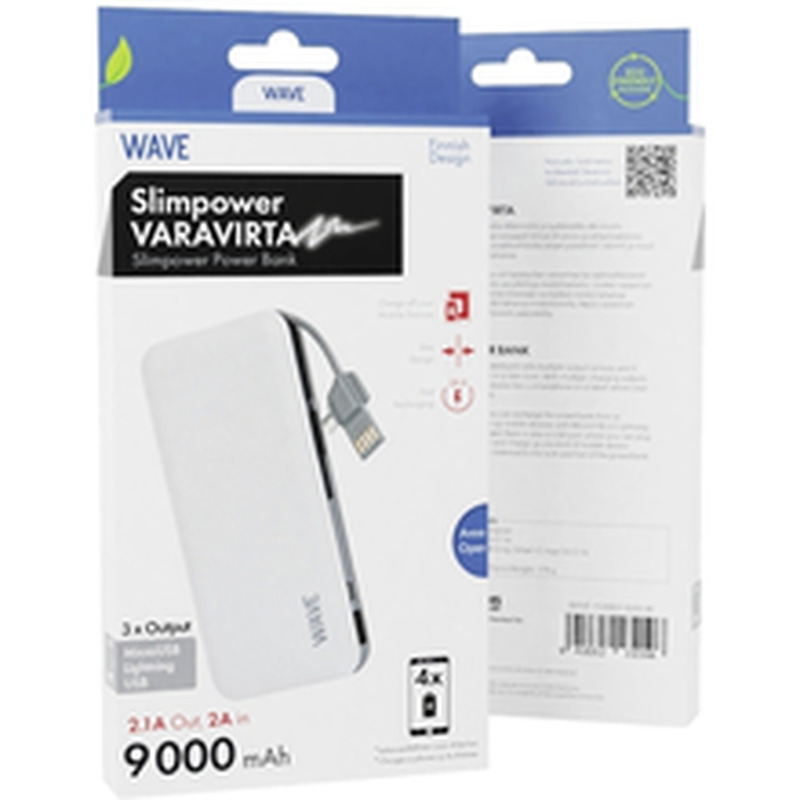 Akupank 9000 mAh, valge