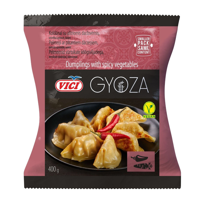 Pelmeenid vürtsikate köögiviljadega Gyoza, VICI, 400 g