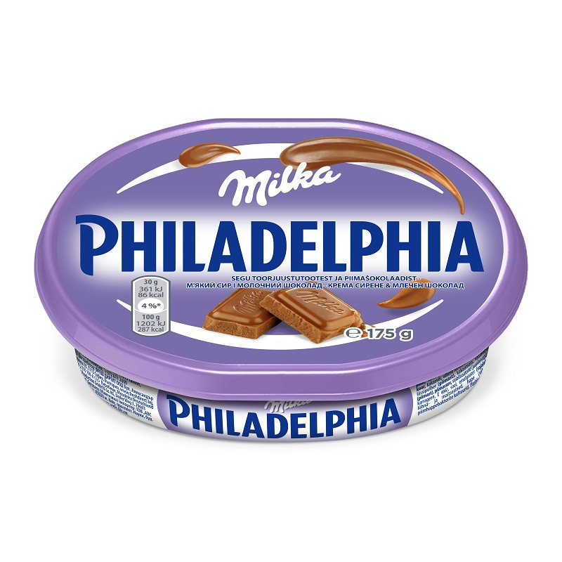 Toorjuustukreem Milka šokolaadiga, PHILADELPHIA, 175 g