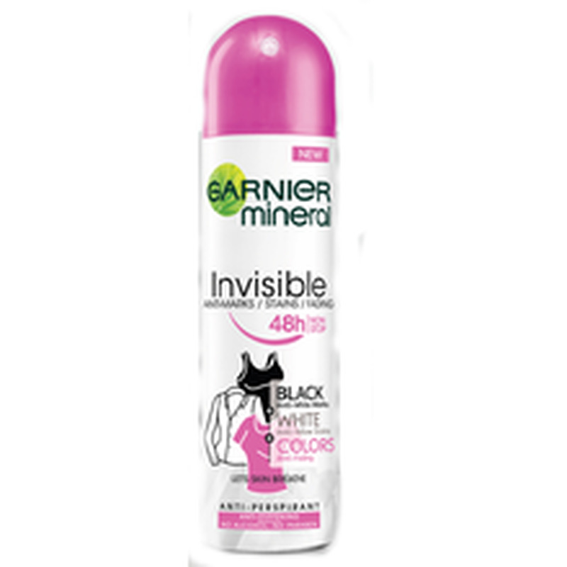 Spreideodorant Invisible Black, White & Colors 150 ml