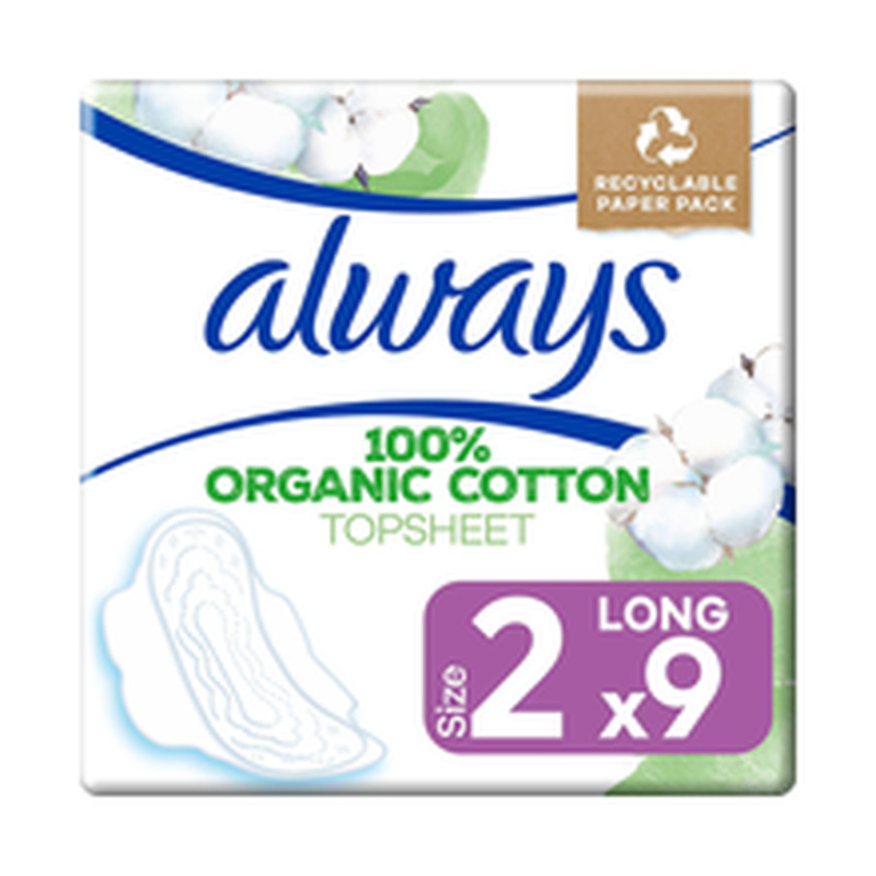 Always cotton protection hügieeniside long 9tk