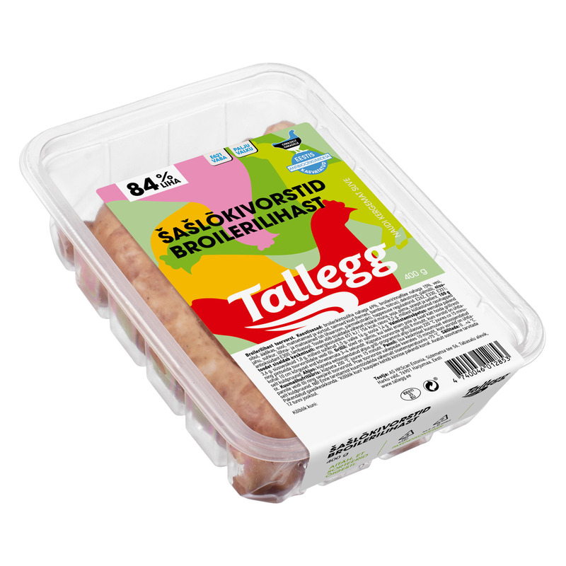 Šašlõkivorstid broilerilihast, TALLEGG, 400 g