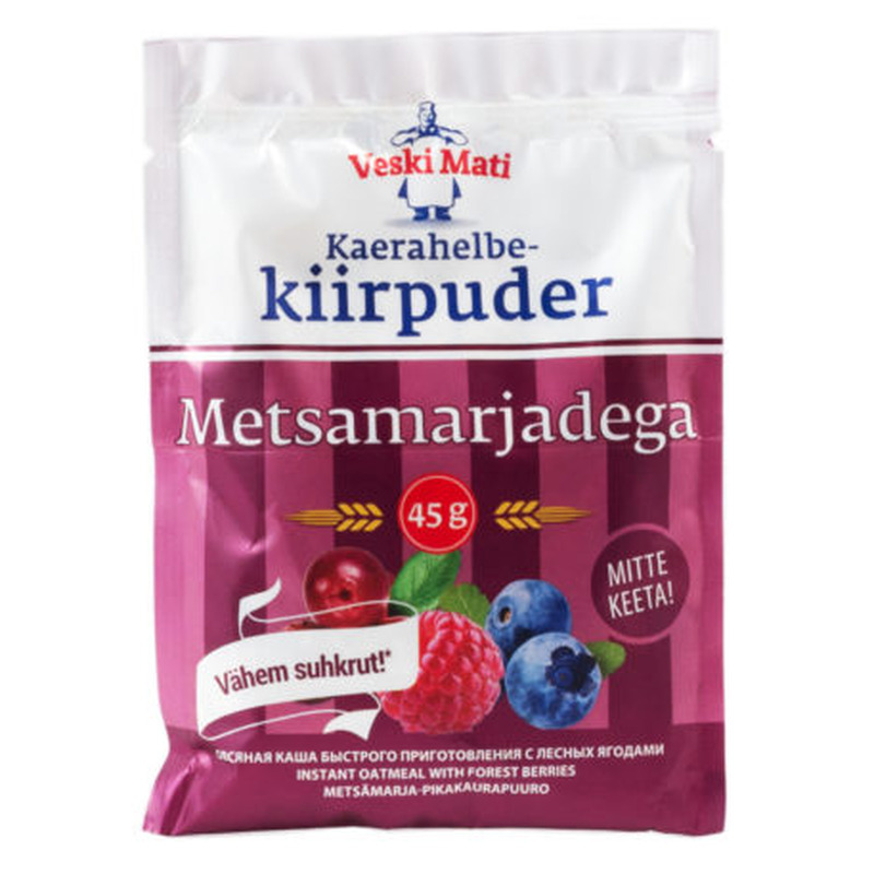 Kaerahelbe kiirpuder metsamarjadega, VESKI MATI, 45 g