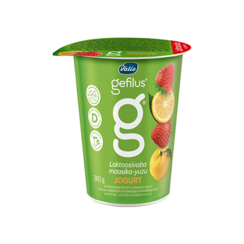 Jogurt GEFILUS maasika-yuzu lakt.v.,380g