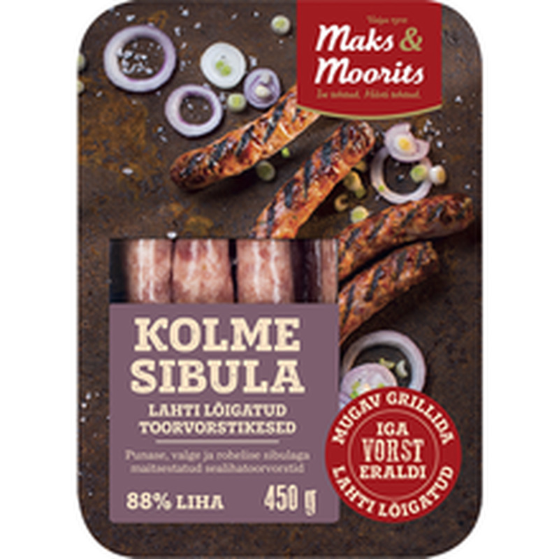 Toorvorstikesed kolme sibula, MAKS & MOORITS, 450 g