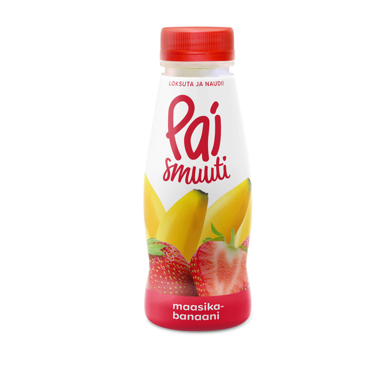 Smuuti maasika-banaani, PAI, 280 ml