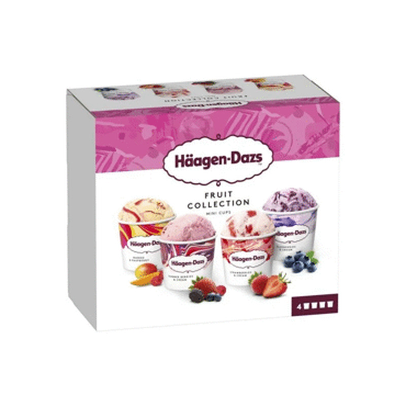 Jäätis HÄAGEN DAZS puuvilj.valik,4x81.5g