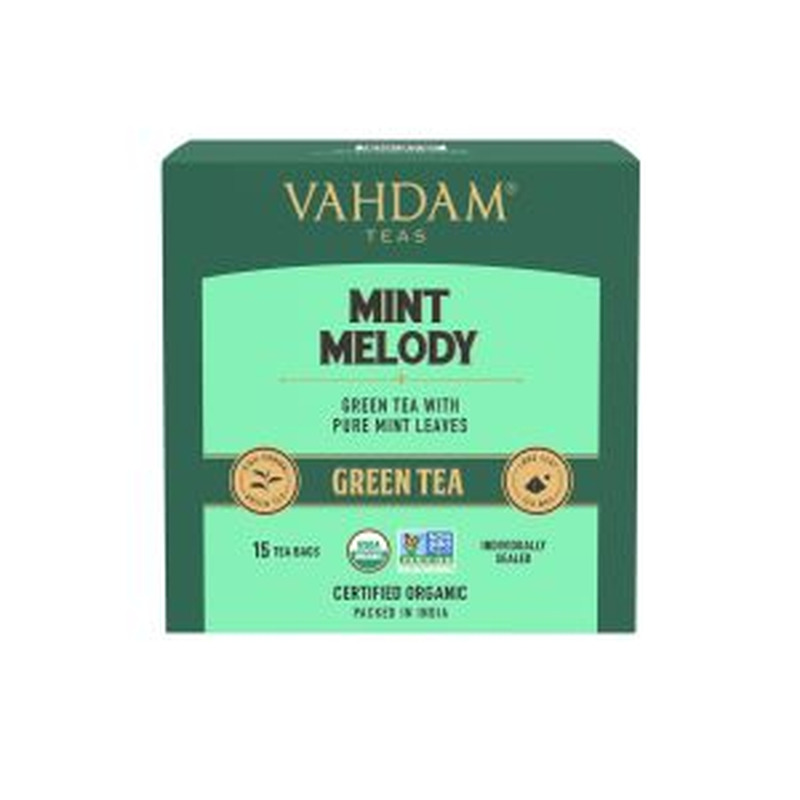 Vahdam India roheline tee 15*2g piparmündiga