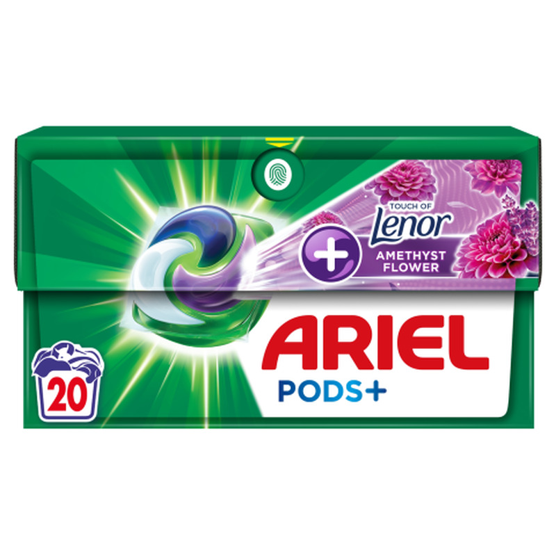 Pesukapslid Ariel Ametüst Flower 20tk