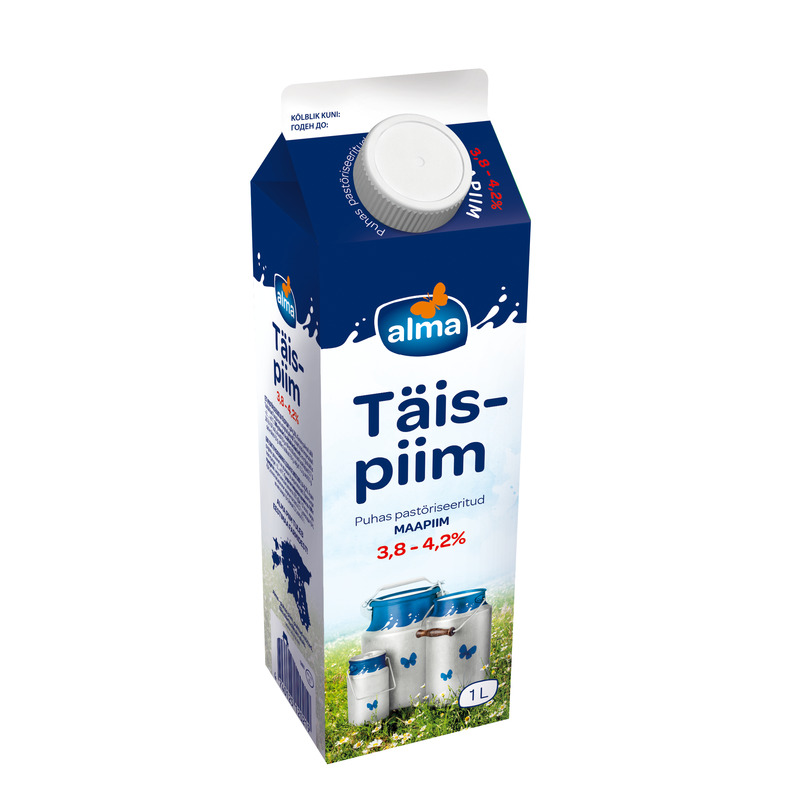 Täispiim 3,8–4,2%, VALIO ALMA, 1 L