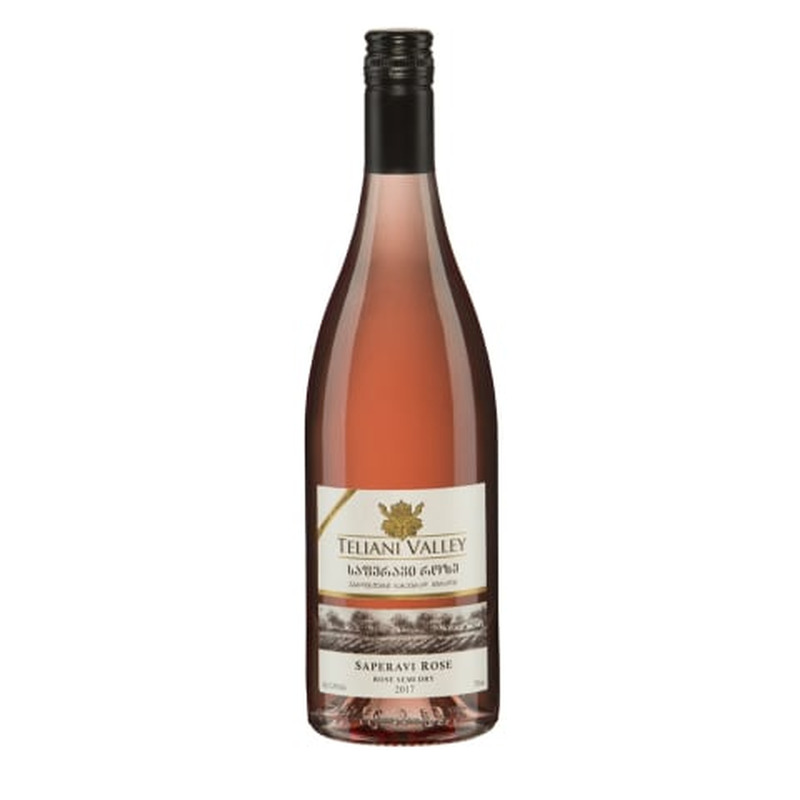 Geograafilise tähisega vein Teliani Valley Saperavi Rose 12%vol 0,75l