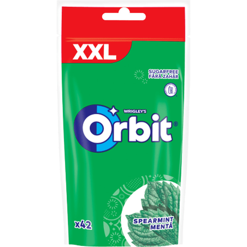 Närimiskumm Spearmint XXL 42 tk, ORBIT, 58 g