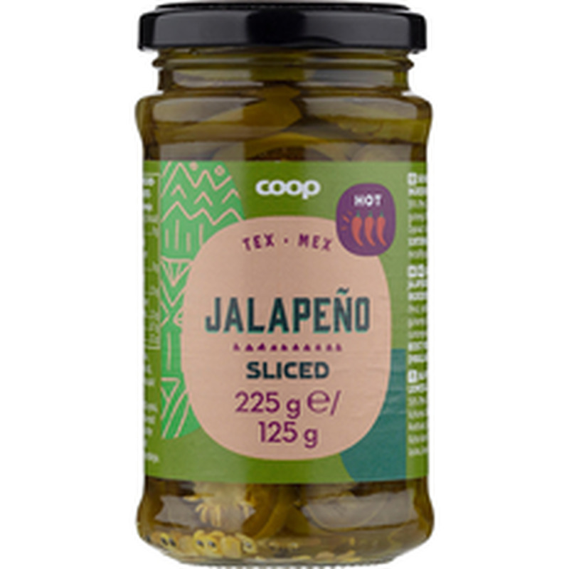 Coop jalapeno viilud soolvees 225 g