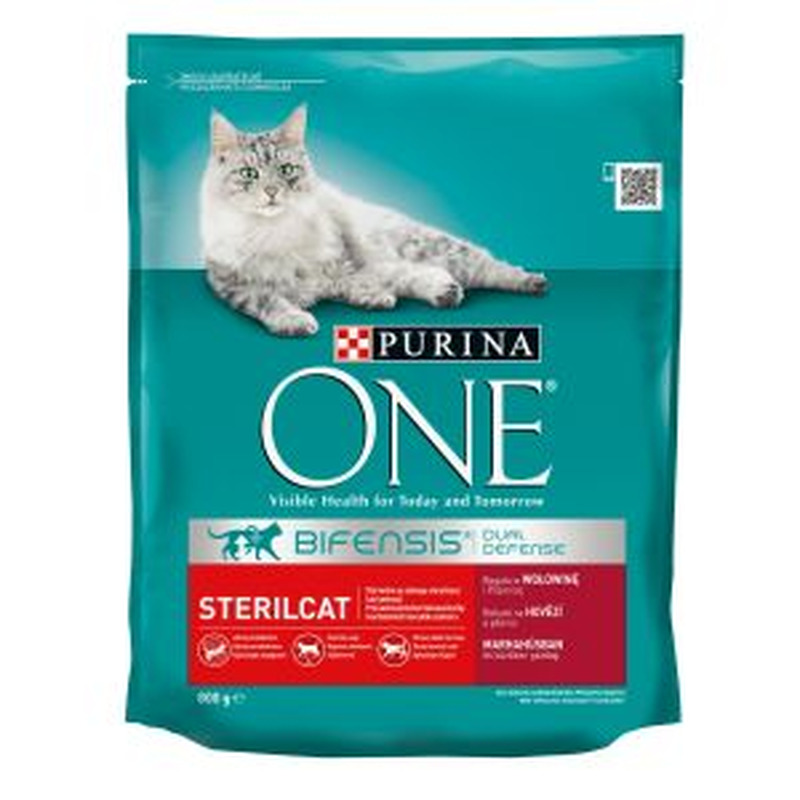 ONE kuivtoit steriliseeritud kassile 800g