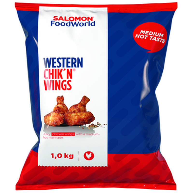 SALOMON Western küpsetatud kanatiivad 1kg (külm.)